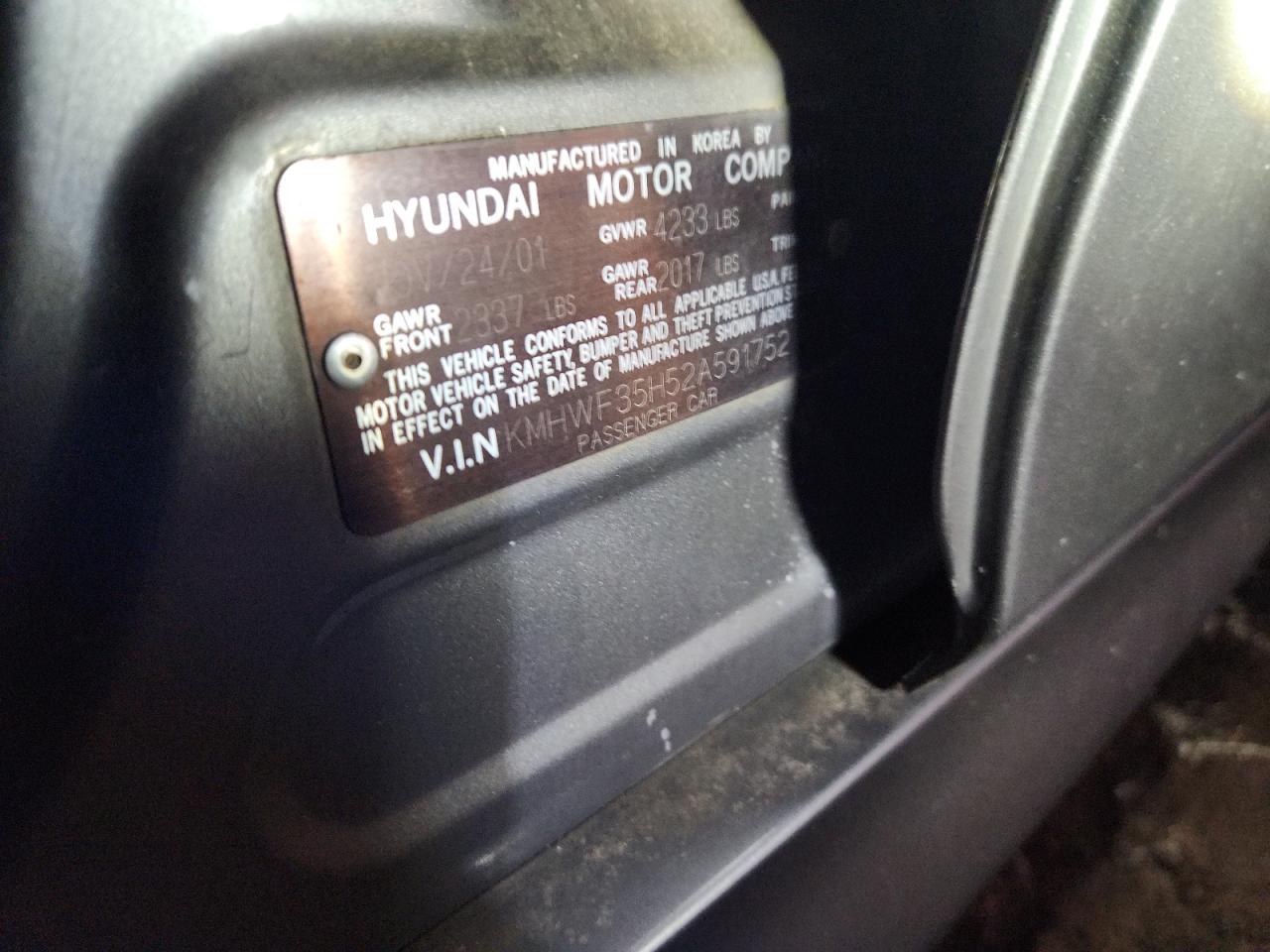 2002 Hyundai Sonata Gls VIN: KMHWF35H52A591752 Lot: 91819195