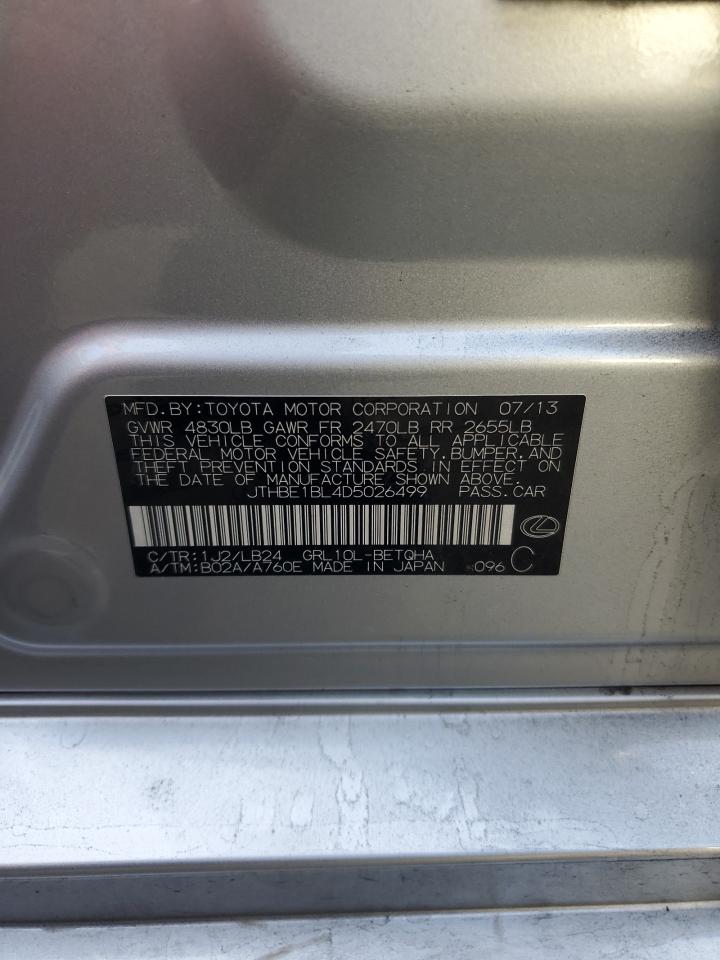 2013 Lexus Gs 350 VIN: JTHBE1BL4D5026499 Lot: 92062255