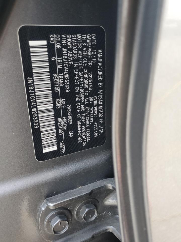 2020 Nissan Rogue Sport S VIN: JN1BJ1CV4LW263339 Lot: 93645395