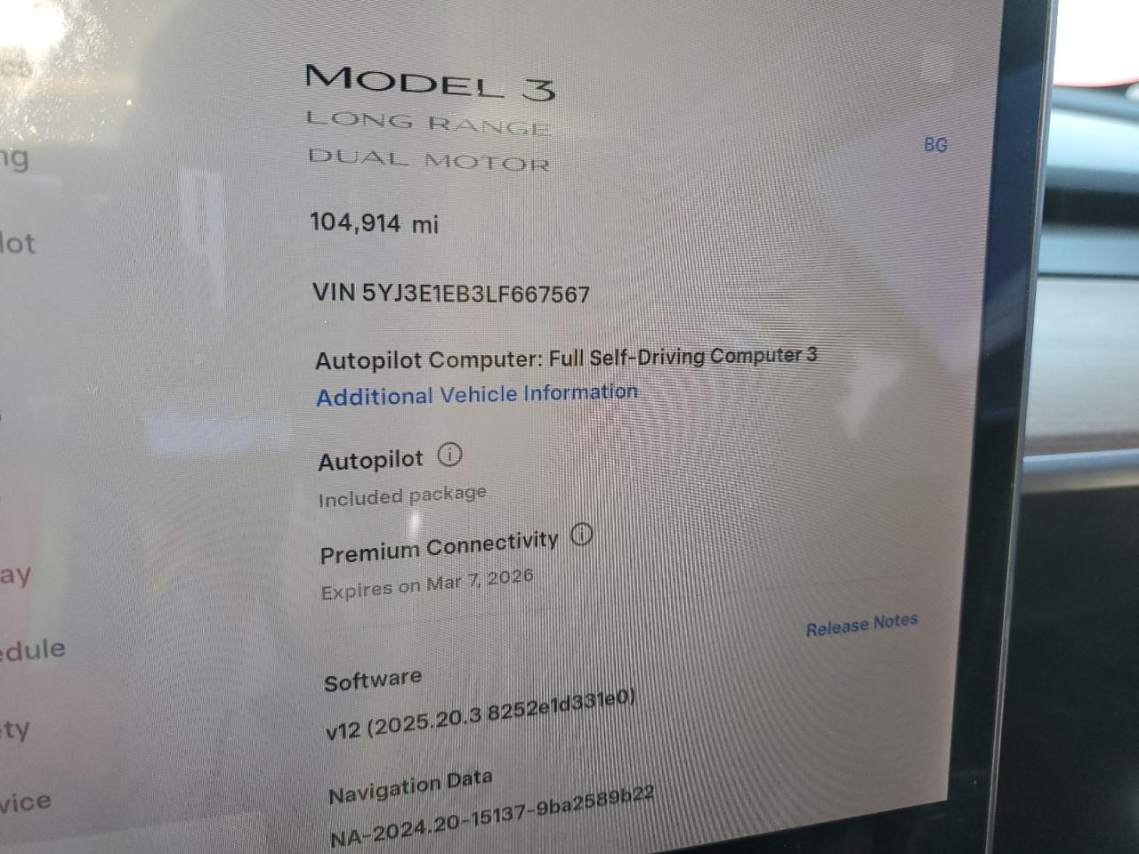 2020 Tesla Model 3 VIN: 5YJ3E1EB3LF667567 Lot: 93684885