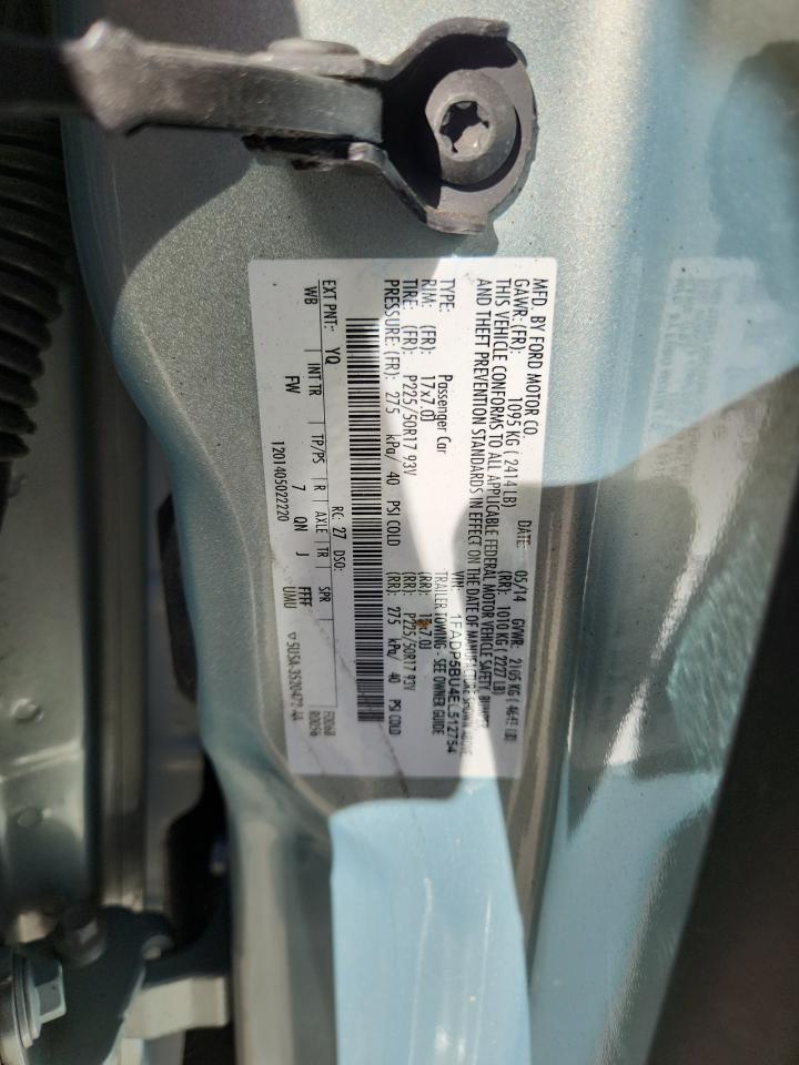 2014 Ford C-Max Sel VIN: 1FADP5BU4EL512754 Lot: 90131905