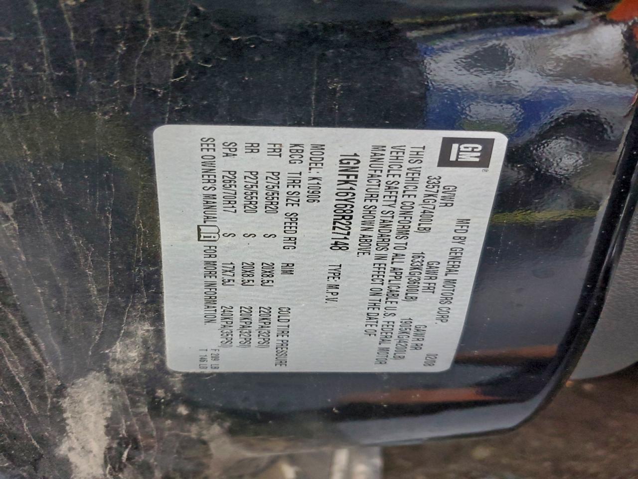 2008 Chevrolet Suburban K1500 Ls VIN: 1GNFK16Y68R227148 Lot: 93531415