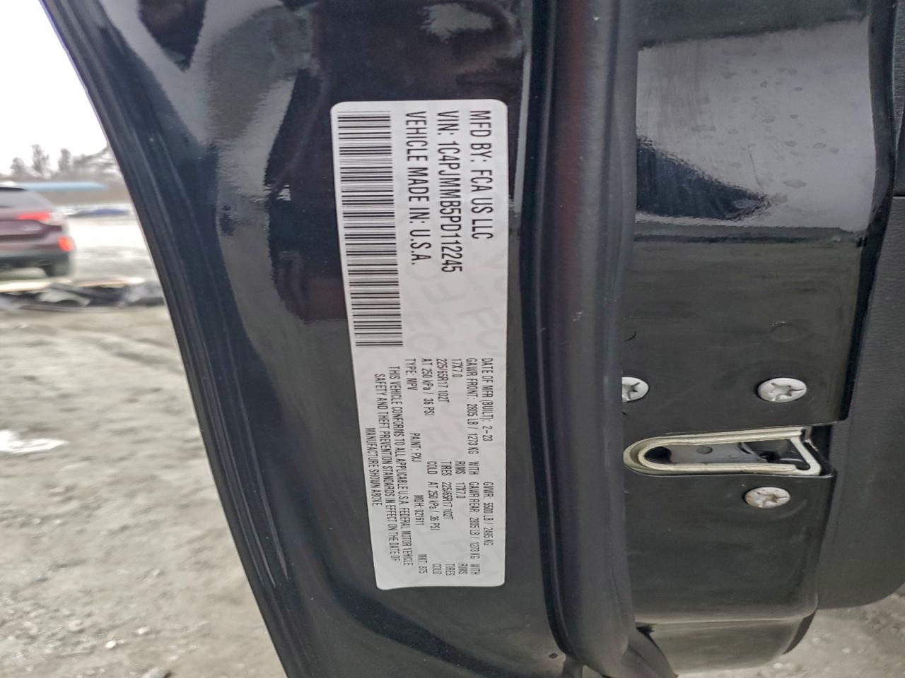 2023 Jeep Cherokee Altitude Lux VIN: 1C4PJMMB5PD112245 Lot: 94281555