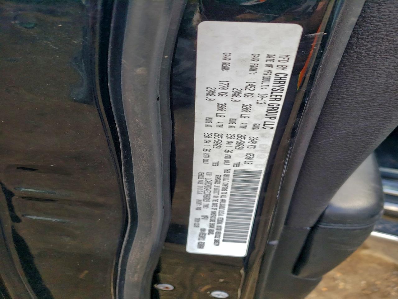 2014 Dodge Durango Limited VIN: 1C4RDHDG4EC306819 Lot: 93767645