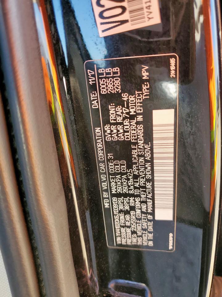 2018 Volvo Xc90 T5 VIN: YV4102CK6J1339139 Lot: 92357955