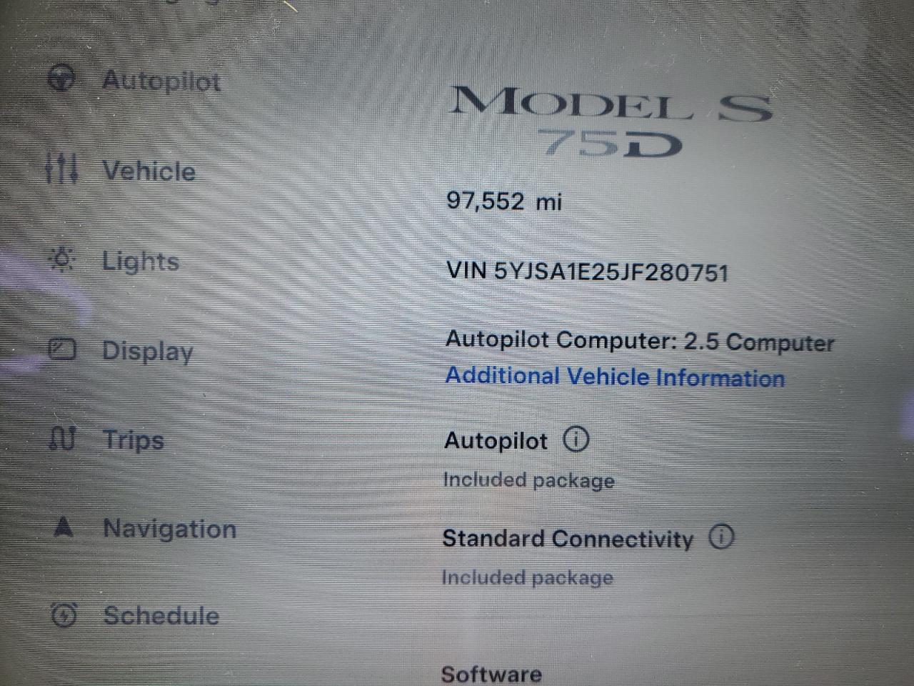 2018 Tesla Model S VIN: 5YJSA1E25JF280751 Lot: 93046935