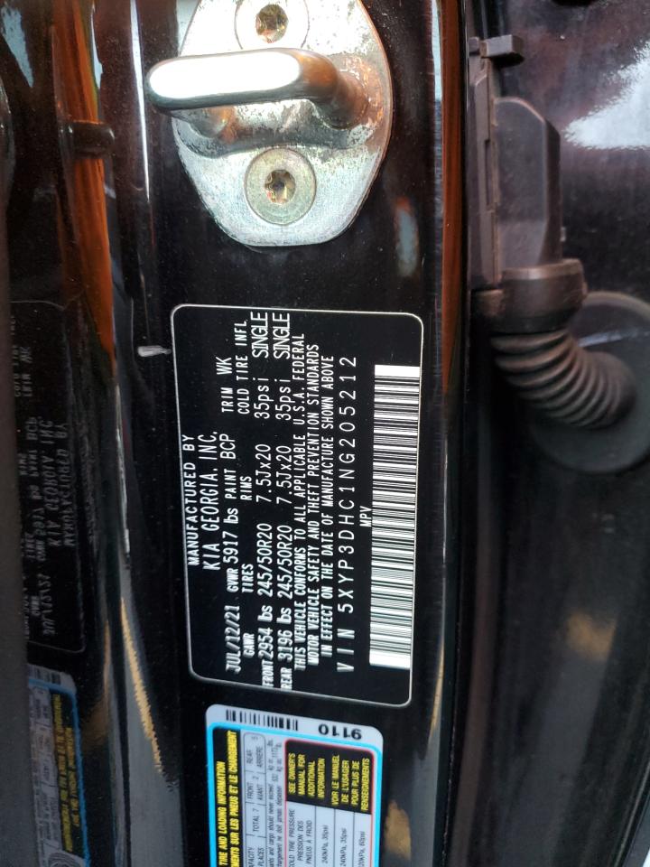 2022 Kia Telluride Ex VIN: 5XYP3DHC1NG205212 Lot: 93228625