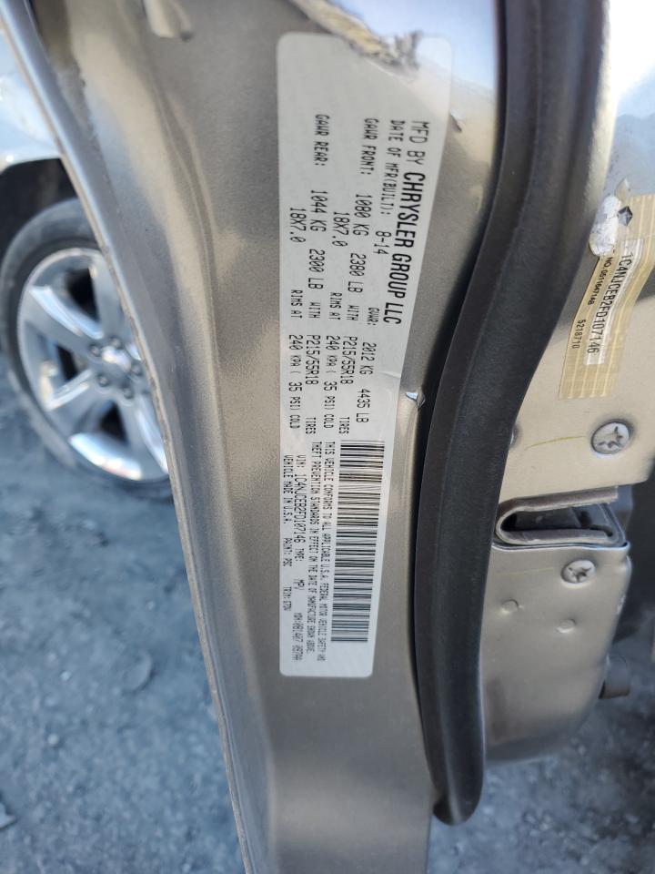 2015 Jeep Compass Latitude VIN: 1C4NJCEB2FD107146 Lot: 92188935