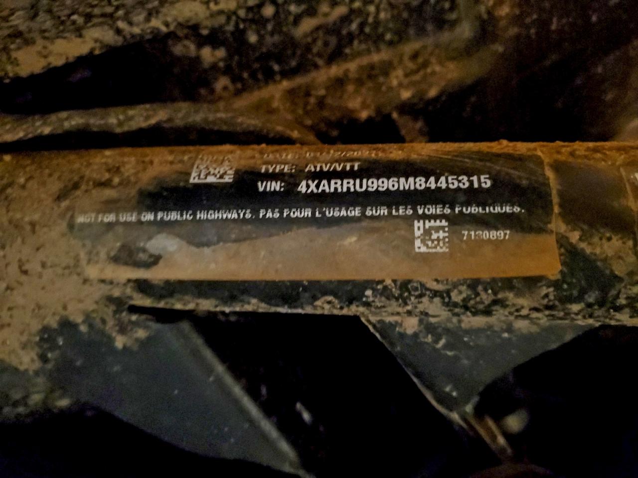 2021 Polaris Ranger Xp 1000 Northstar Premium VIN: 4XARRU996M8445315 Lot: 93766665