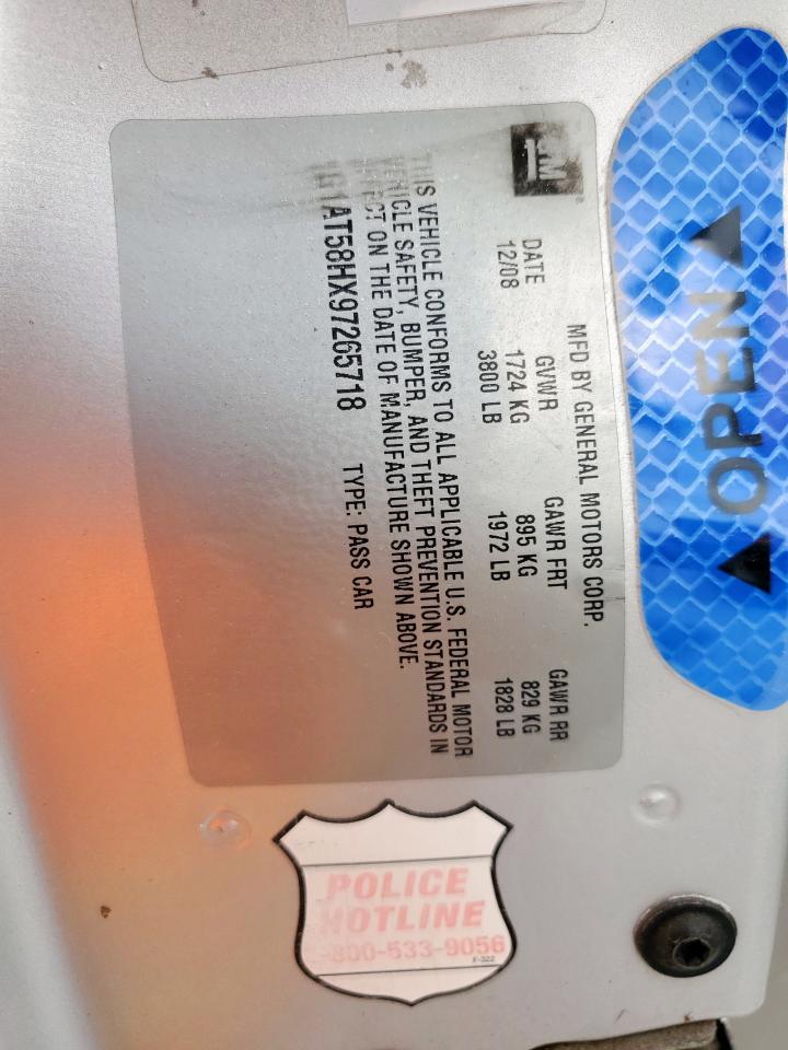 2009 Chevrolet Cobalt Lt VIN: 1G1AT58HX97265718 Lot: 93005085