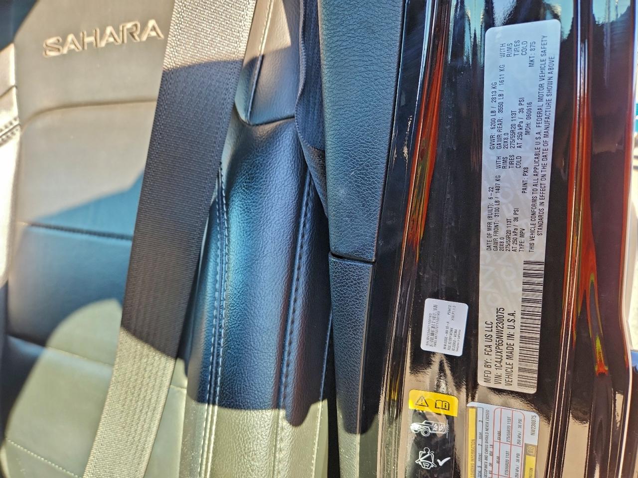 2022 Jeep Wrangler Unlimited Sahara 4Xe VIN: 1C4JJXP65NW230075 Lot: 92870125