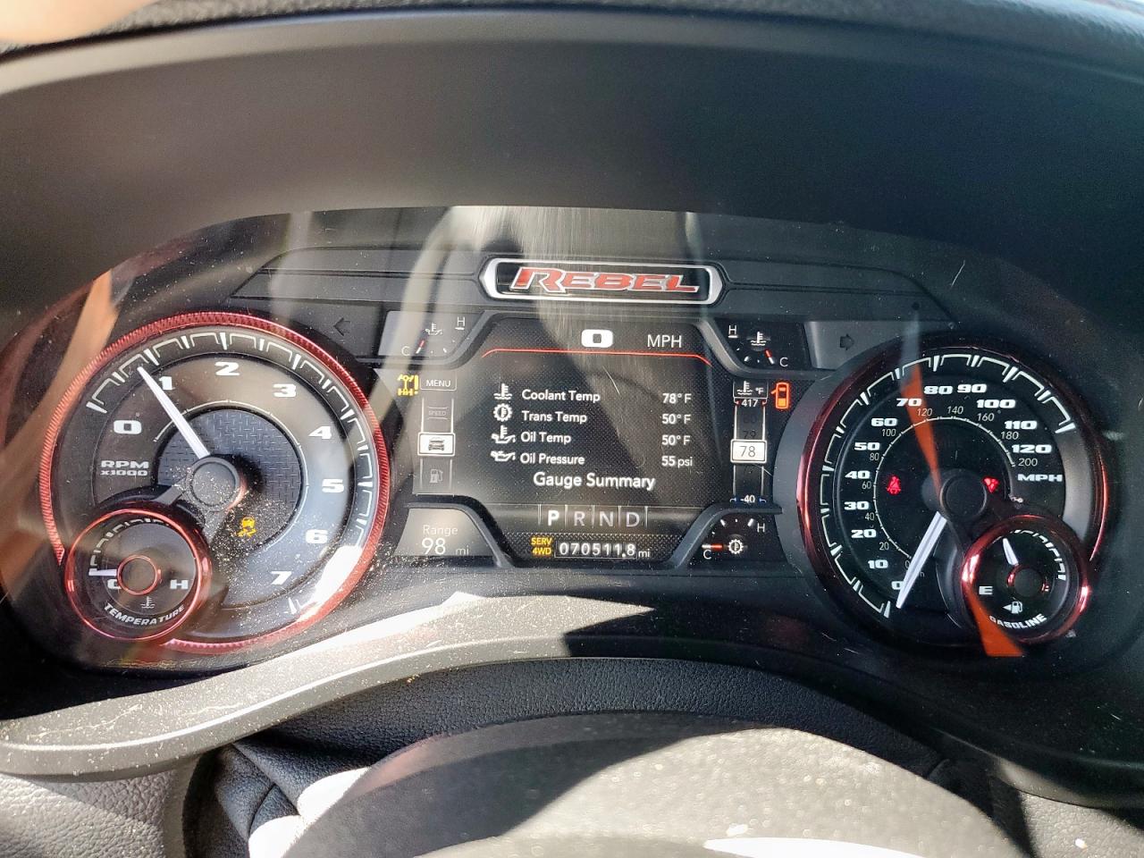 2019 Ram 1500 Rebel VIN: 1C6SRFET8KN725086 Lot: 91424175