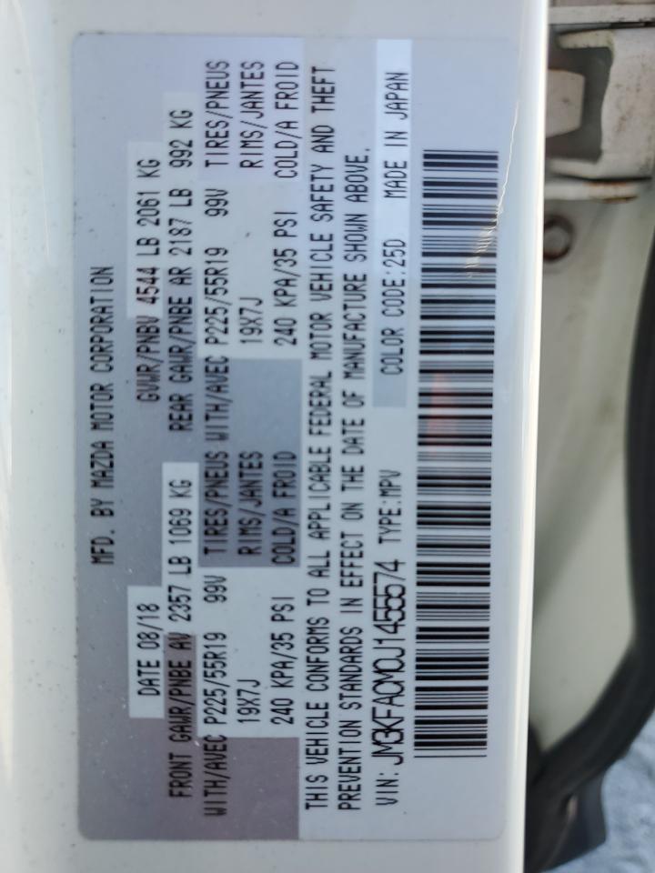 2018 Mazda Cx-5 Touring VIN: JM3KFACM0J1455574 Lot: 93302035