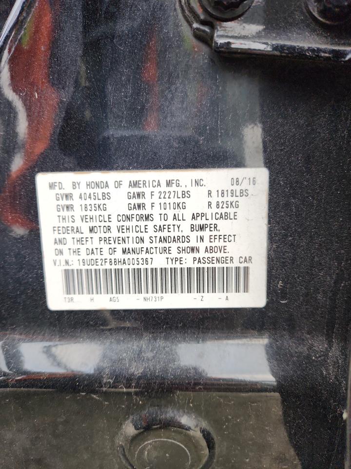 2017 Acura Ilx Premium VIN: 19UDE2F88HA005367 Lot: 92470115