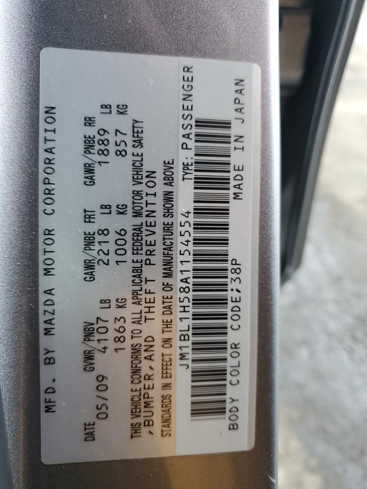 2010 Mazda 3 S VIN: JM1BL1H58A1154554 Lot: 92917295