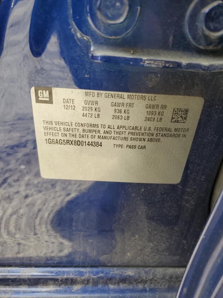 2013 Cadillac Ats VIN: 1G6AG5RX8D0144384 Lot: 91894015