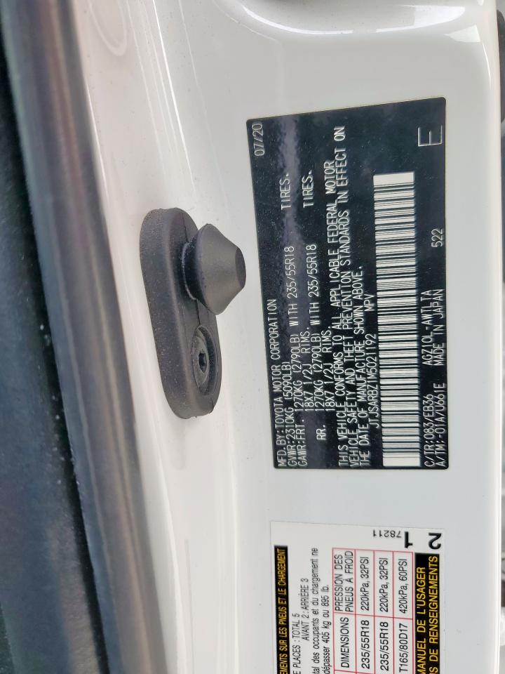 2021 Lexus Nx 300 Base VIN: JTJSARBZ1M5021192 Lot: 93489035