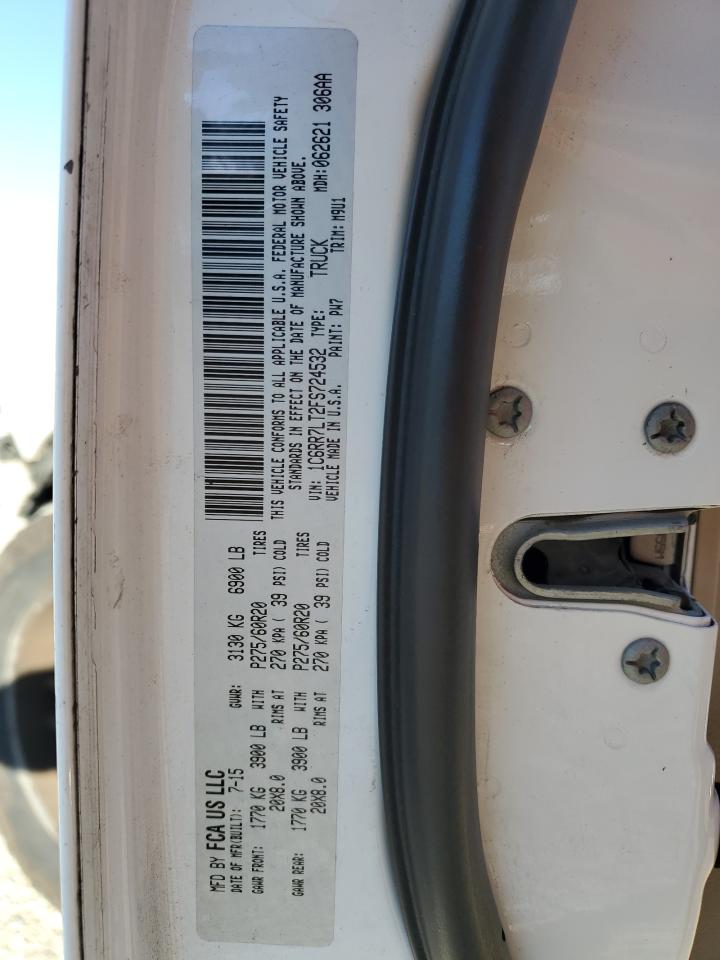 2015 Ram 1500 Slt VIN: 1C6RR7LT2FS724532 Lot: 91458125