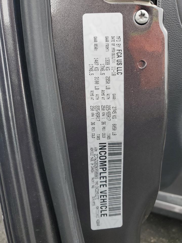 2019 Dodge Grand Caravan Se VIN: 2C7WDGBG9KR585903 Lot: 92657255