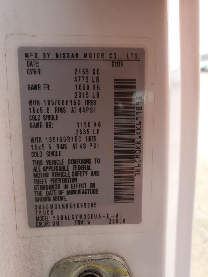 2019 Nissan Nv200 2.5S VIN: 3N6CM0KN6KK699895 Lot: 90360355