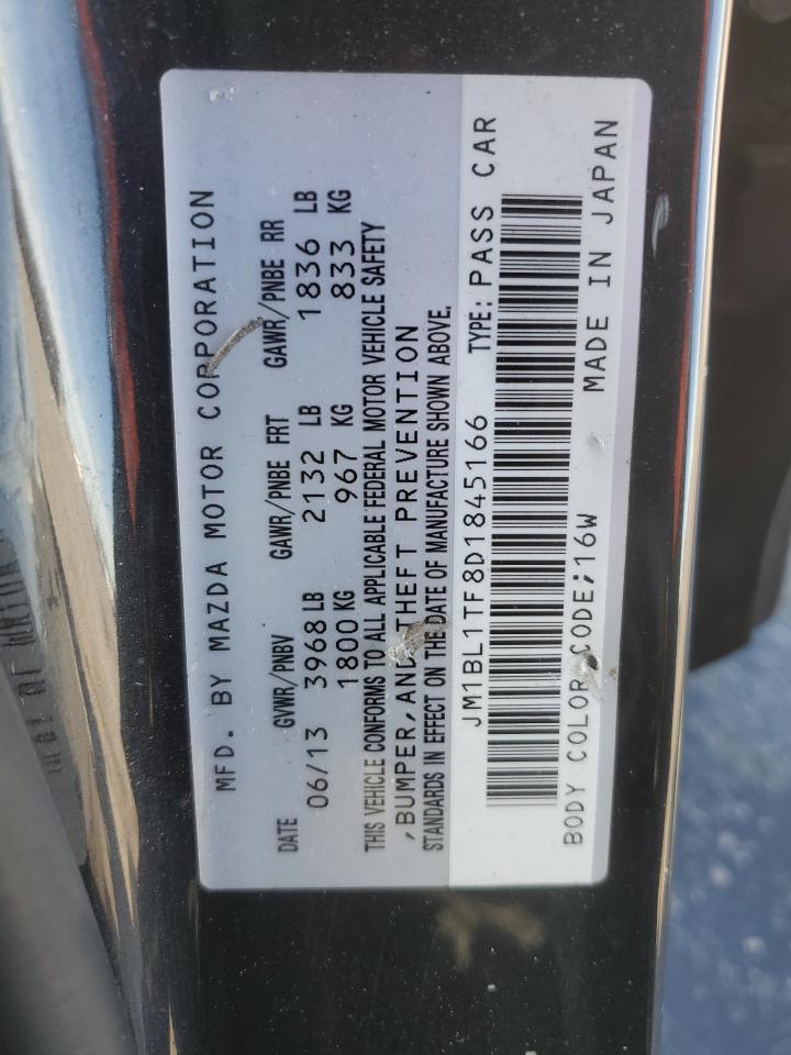 2013 Mazda 3 I VIN: JM1BL1TF8D1845166 Lot: 92249625