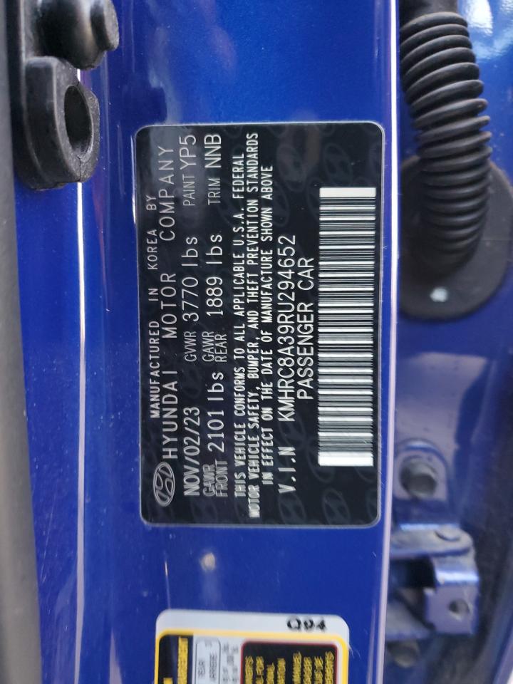 2024 Hyundai Venue Sel VIN: KMHRC8A39RU294652 Lot: 92307635