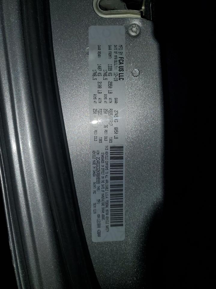 2019 Dodge Grand Caravan Sxt VIN: 2C4RDGCG2KR808999 Lot: 90706375