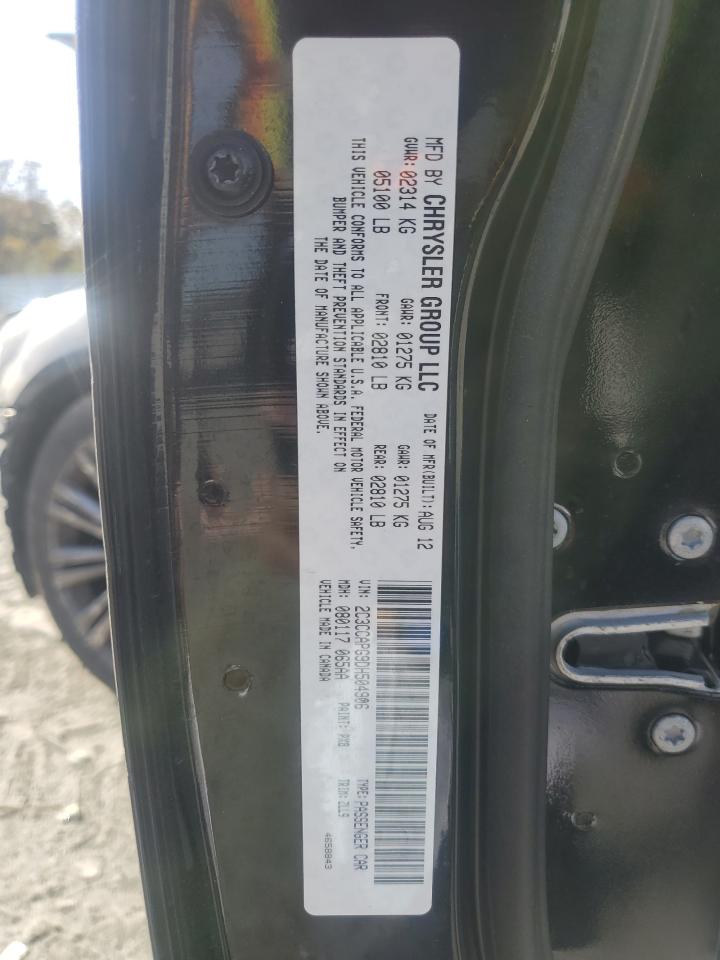 2013 Chrysler 300C Luxury VIN: 2C3CCAPG9DH504906 Lot: 92491835