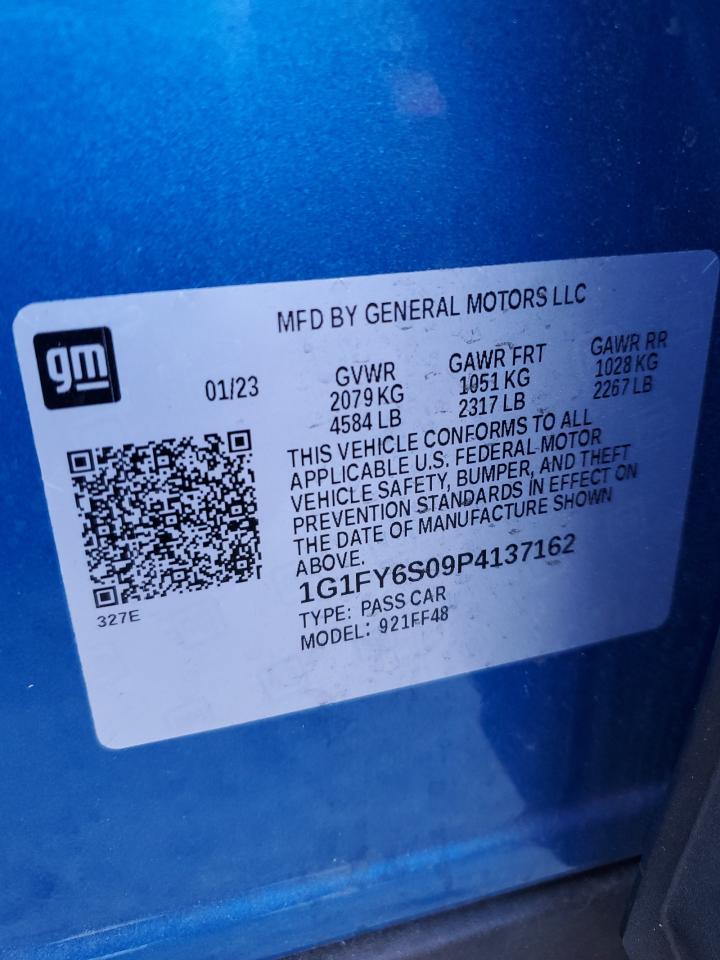 2023 Chevrolet Bolt Euv Lt VIN: 1G1FY6S09P4137162 Lot: 93506655