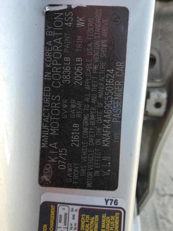 2016 Kia Forte Lx VIN: KNAFK4A69G5501624 Lot: 91776615