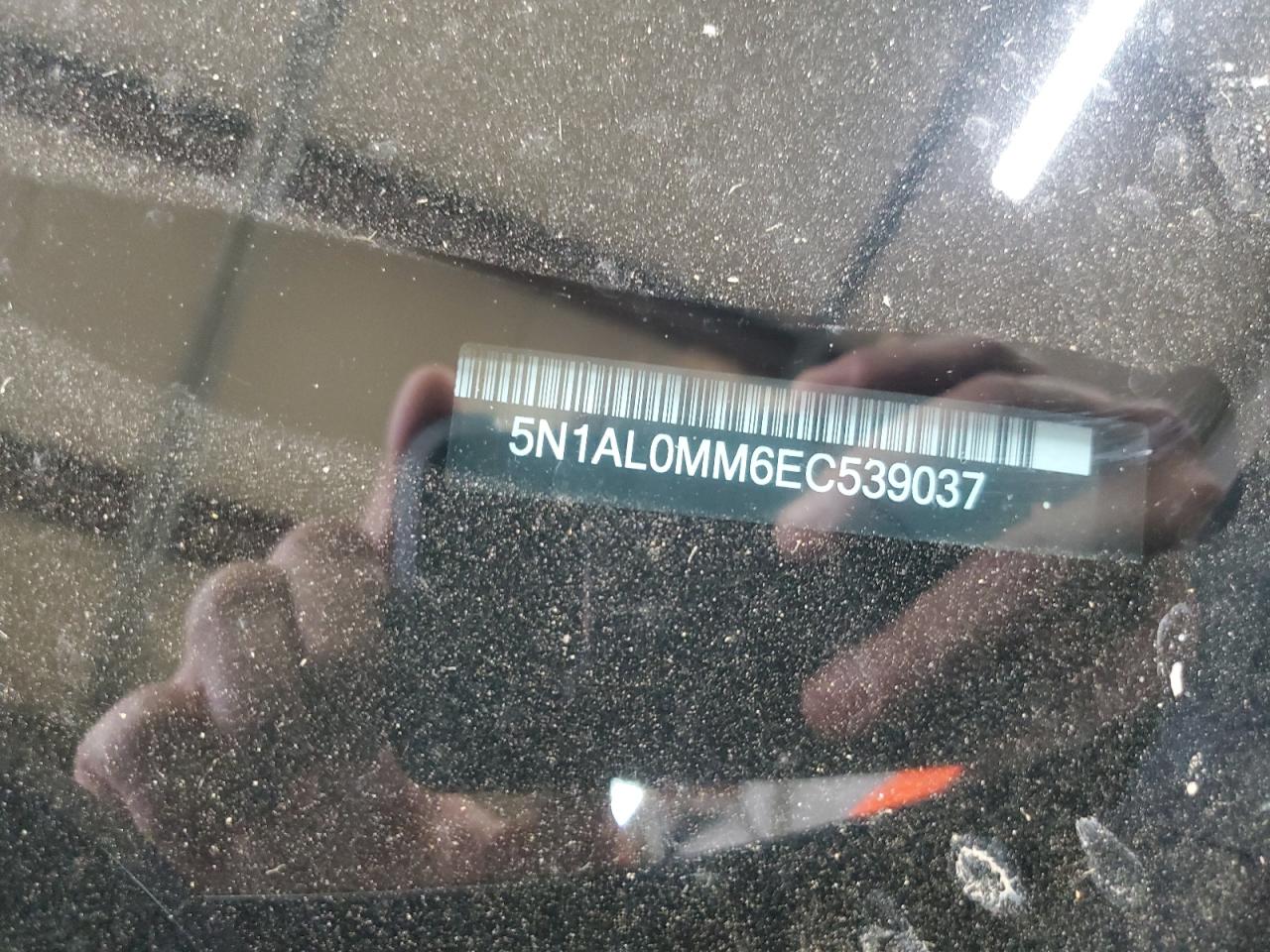 2014 Infiniti Qx60 VIN: 5N1AL0MM6EC539037 Lot: 91617725