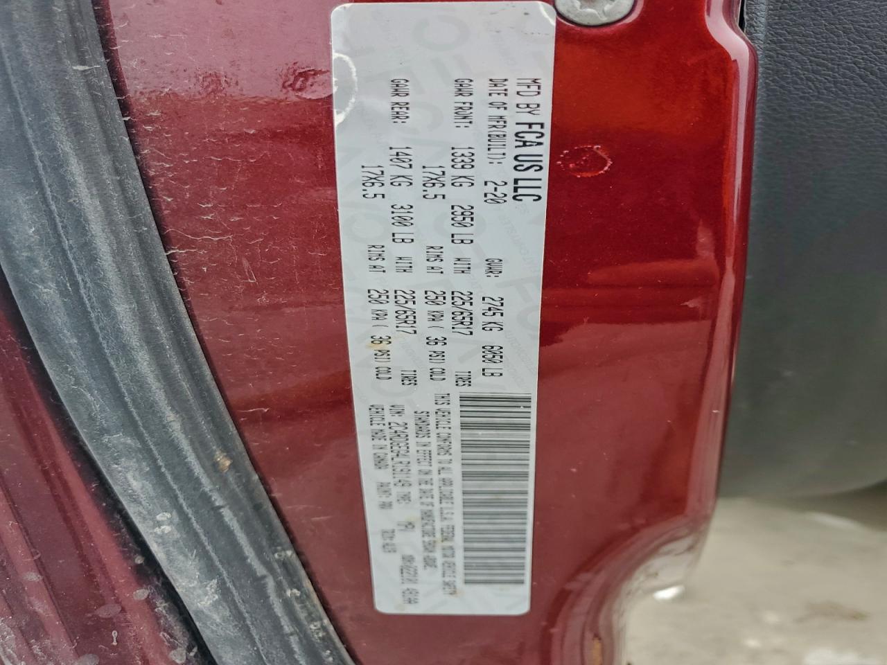 2020 Dodge Grand Caravan Gt VIN: 2C4RDGEG4LR191149 Lot: 93858045