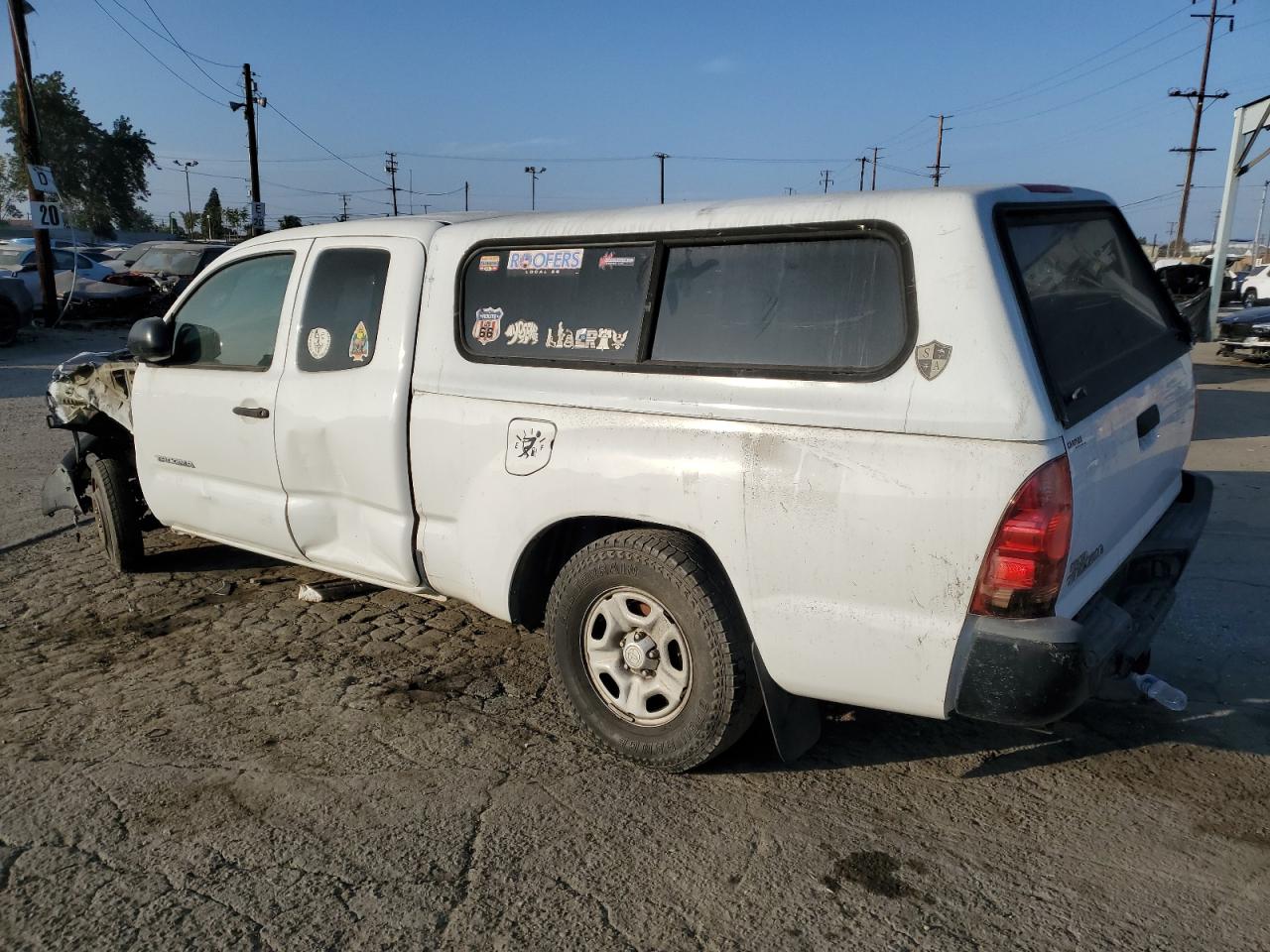2015 Toyota Tacoma Access Cab white pickup gas 5TFTX4CN2FX048588 photo #3