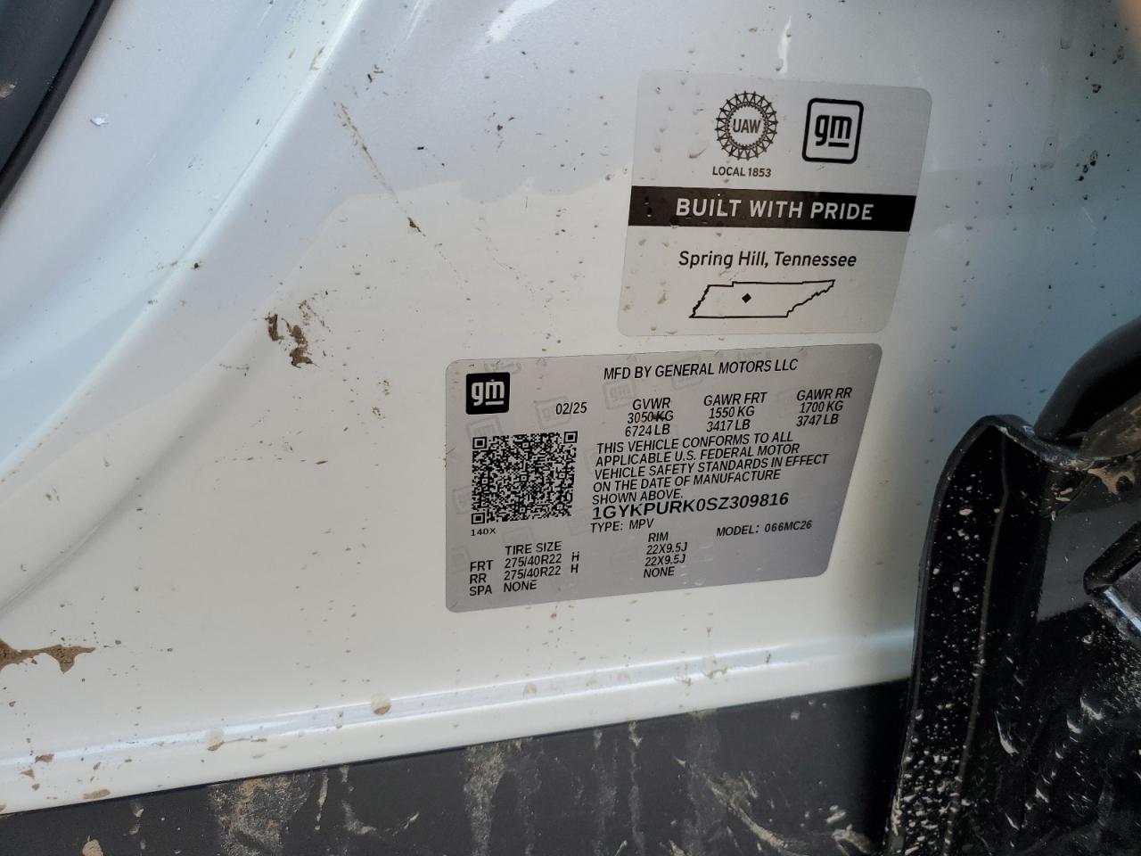 2025 Cadillac Lyriq Sport VIN: 1GYKPURK0SZ309816 Lot: 81716825