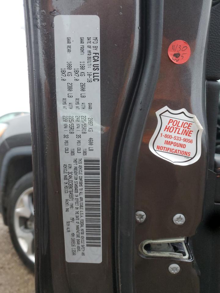 2019 Jeep Compass Limited VIN: 3C4NJDCB9KT645971 Lot: 93121265