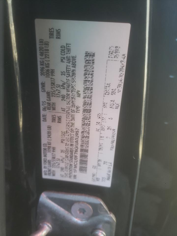 2016 Ford Escape S VIN: 1FMCU0F76GUA03957 Lot: 93441535