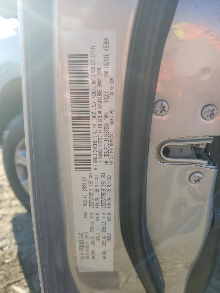 2019 Ram 2500 Big Horn VIN: 3C6UR5DJ1KG697854 Lot: 91210055