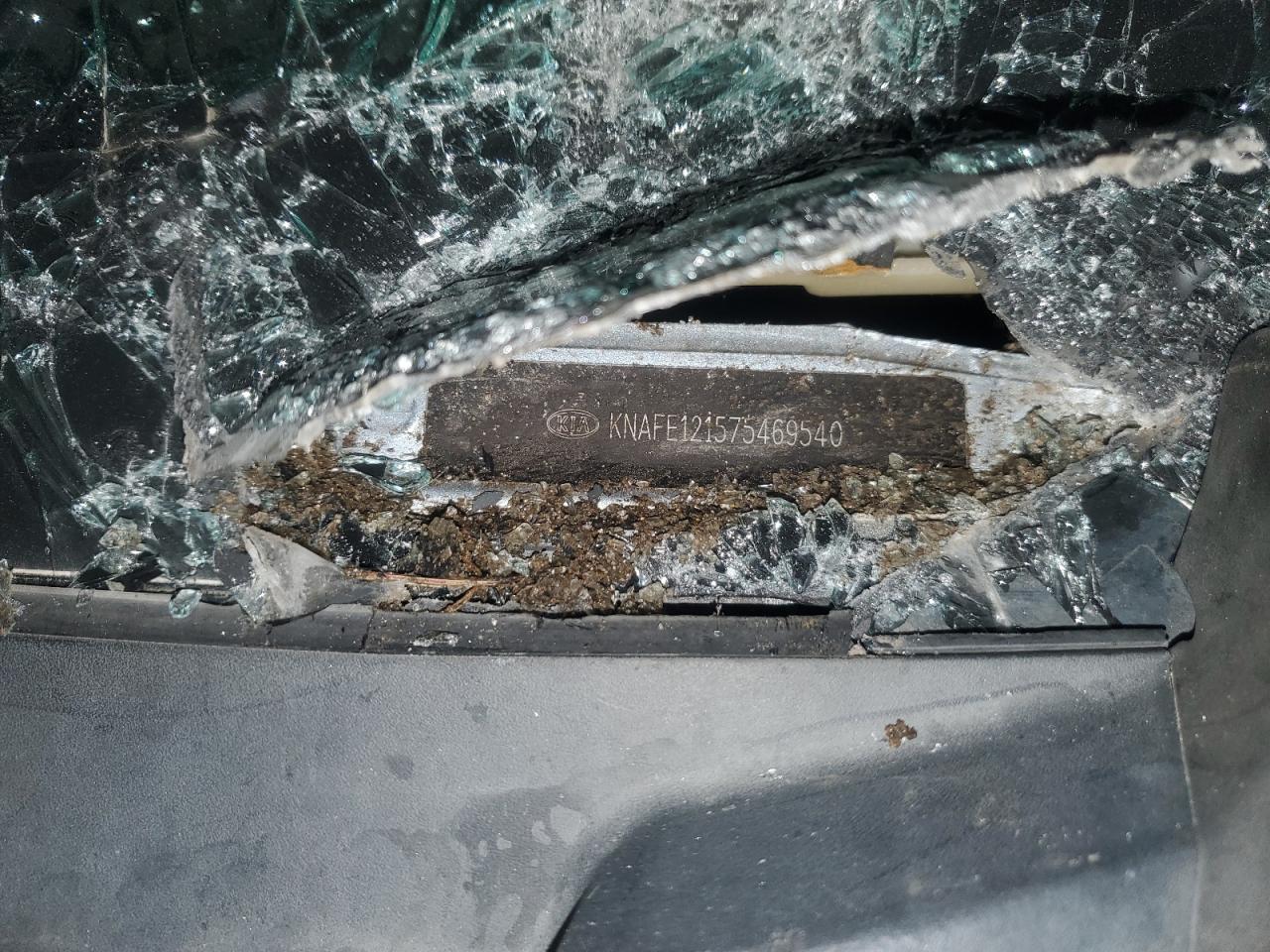 2007 Kia Spectra Ex VIN: KNAFE121575469540 Lot: 91189785