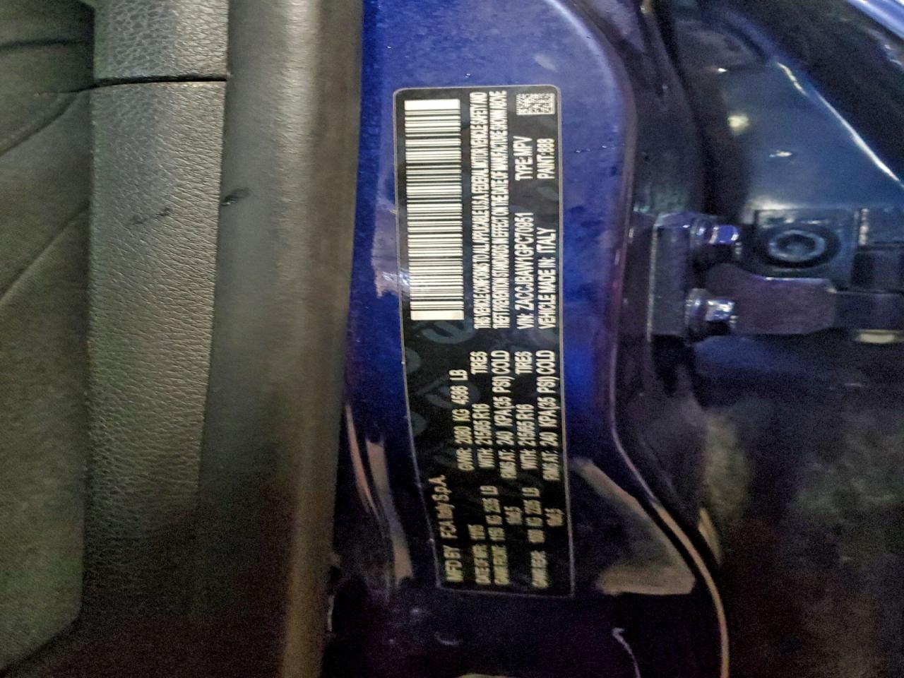 2016 Jeep Renegade Sport VIN: ZACCJBAW1GPC70951 Lot: 93122015