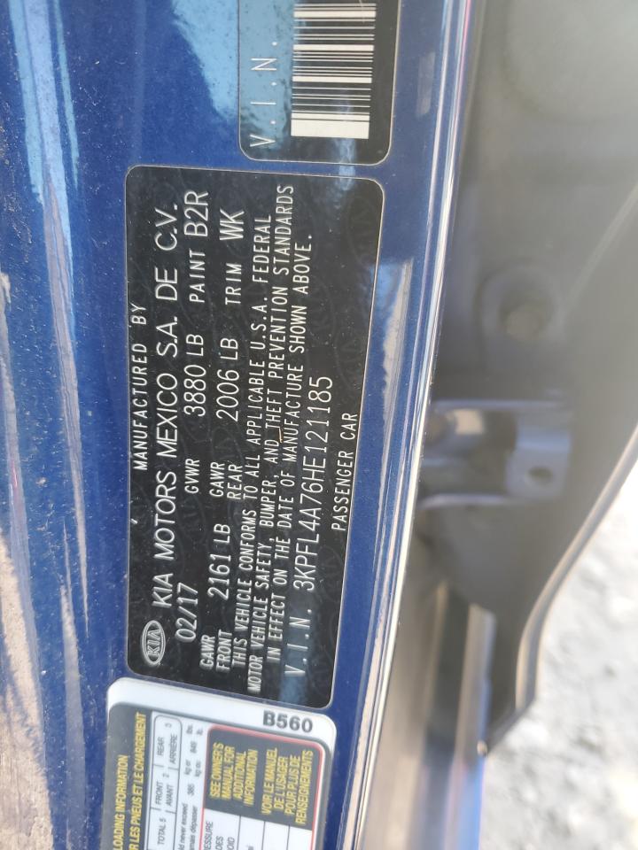 2017 Kia Forte Lx VIN: 3KPFL4A76HE121185 Lot: 91467445