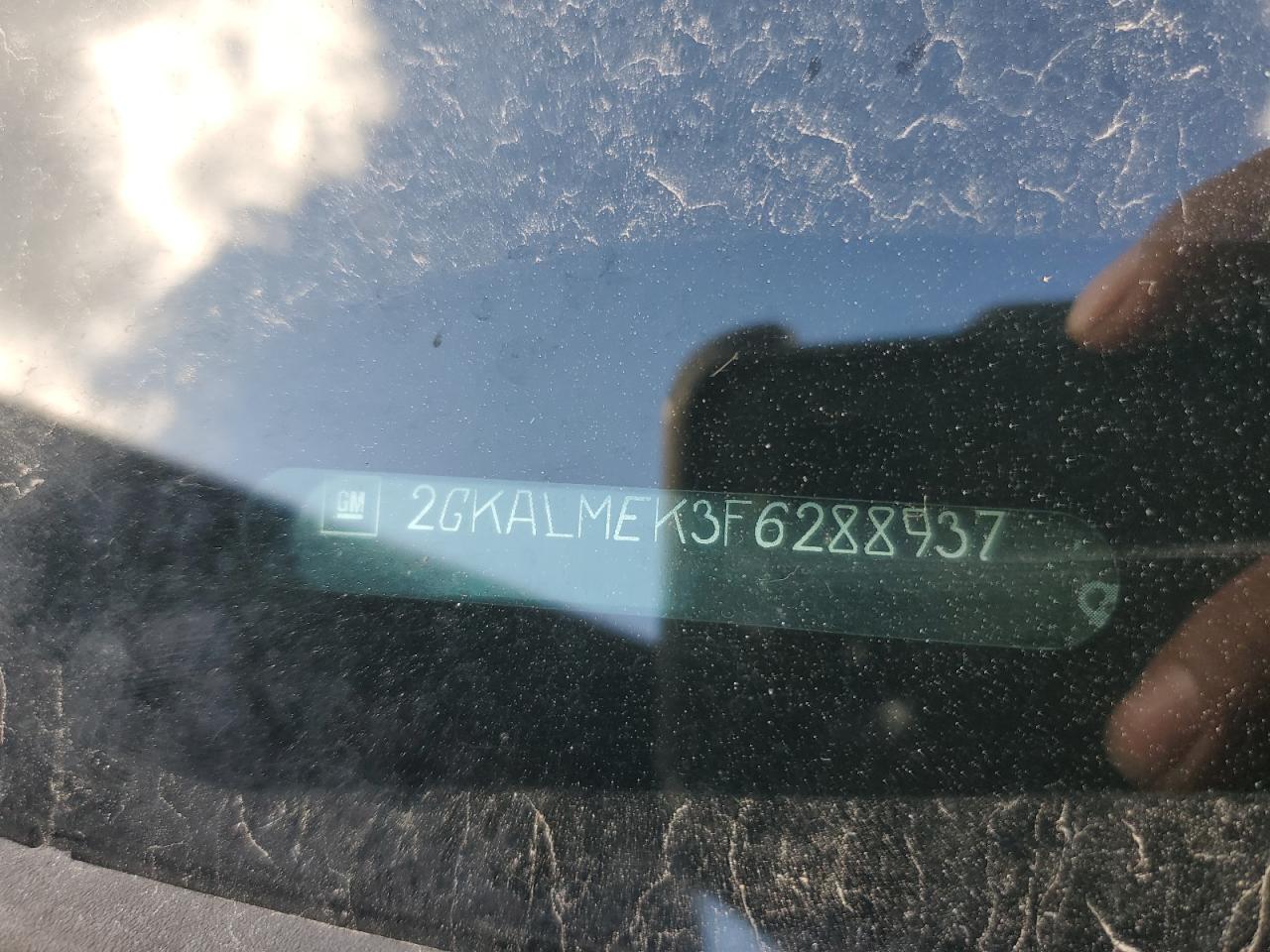 2015 GMC Terrain Sle VIN: 2GKALMEK3F6288937 Lot: 91341455