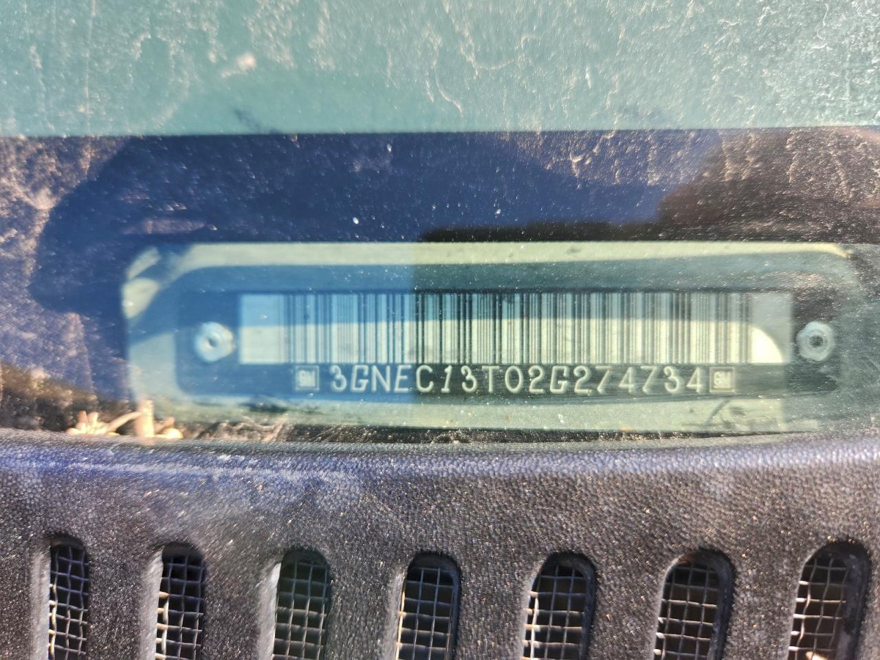 2002 Chevrolet Avalanche C1500 VIN: 3GNEC13T02G274734 Lot: 94458925