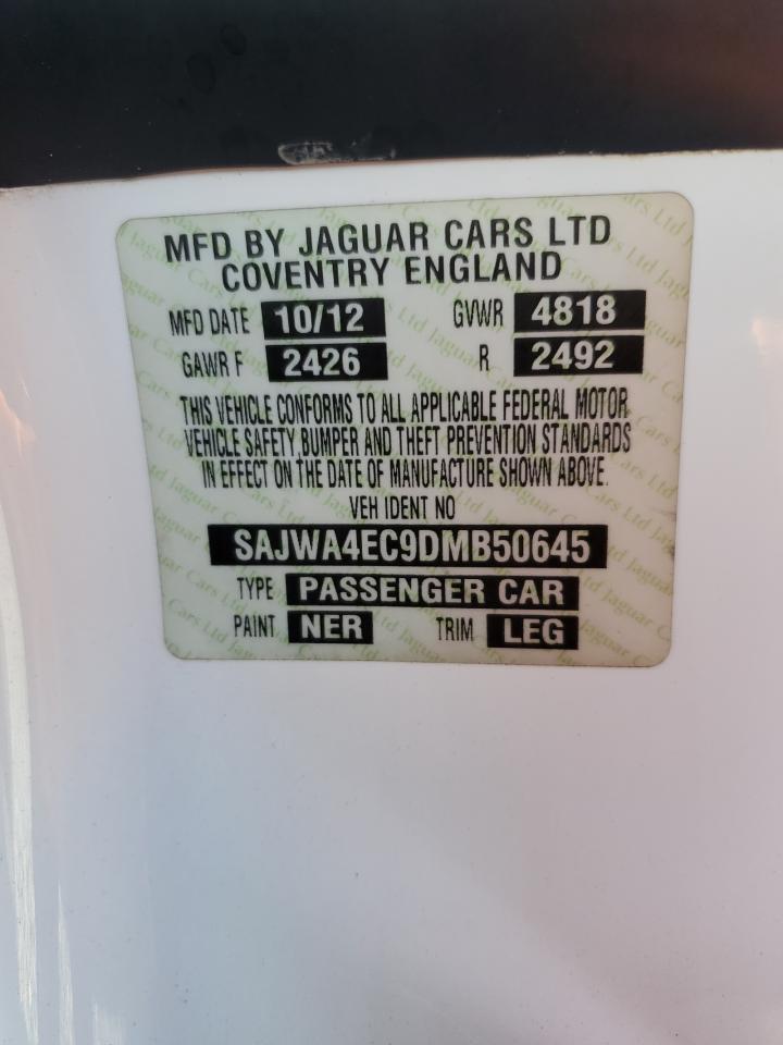 2013 Jaguar Xkr VIN: SAJWA4EC9DMB50645 Lot: 93412535