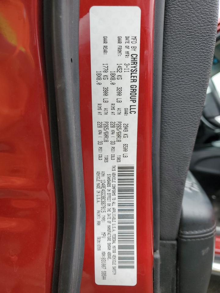 2011 Dodge Durango Crew VIN: 1D4RE4GG3BC667815 Lot: 90368065