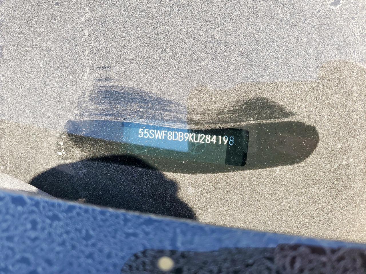 2019 Mercedes-Benz C 300 VIN: 55SWF8DB9KU284198 Lot: 92369945