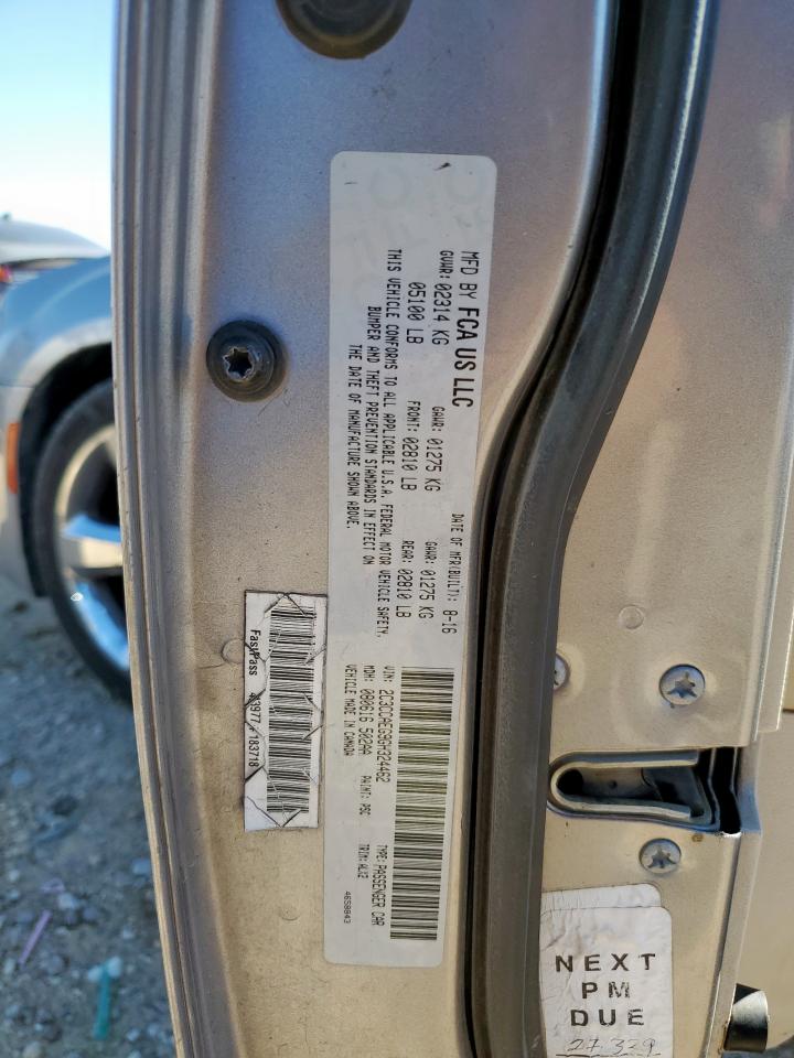 2016 Chrysler 300C VIN: 2C3CCAEG9GH324462 Lot: 91005525