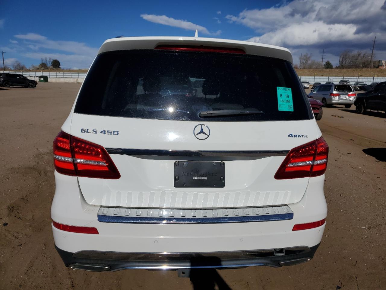 2017 Mercedes-Benz Gls 450 4Matic VIN: 4JGDF6EE7HA821301 Lot: 93084255