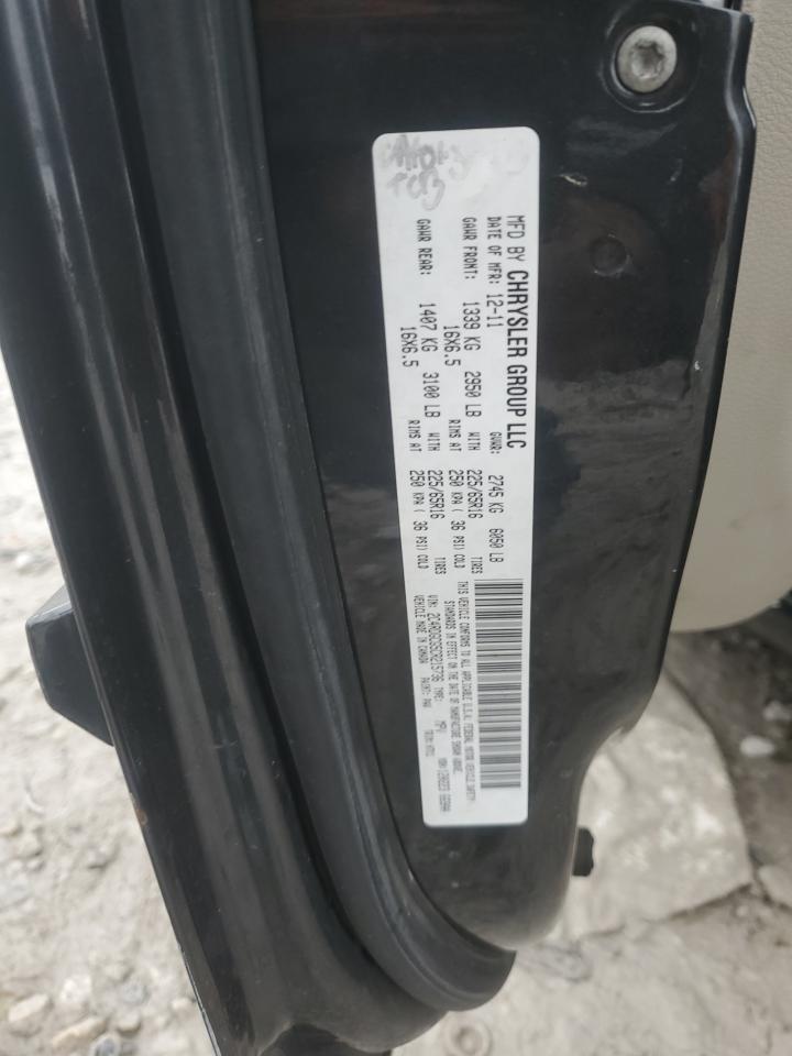 2012 Dodge Grand Caravan Sxt VIN: 2C4RDGCG5CR215736 Lot: 92104485