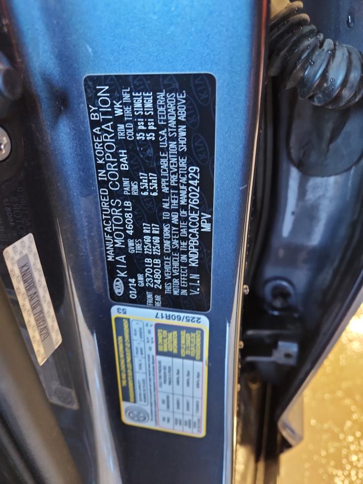 2014 Kia Sportage Lx VIN: KNDPBCAC0E7602429 Lot: 92460005