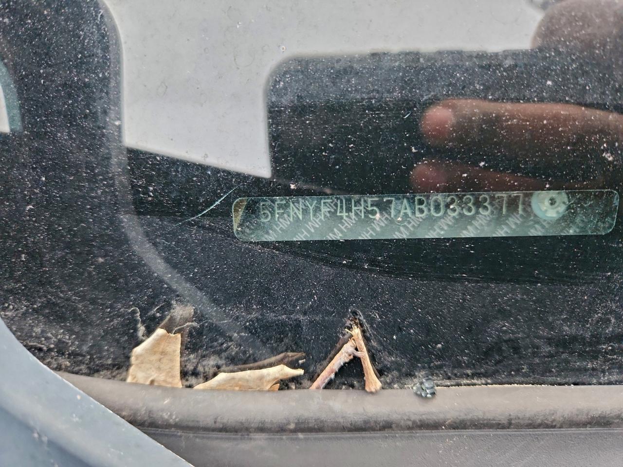 2010 Honda Pilot Exl VIN: 5FNYF4H57AB033377 Lot: 94451885